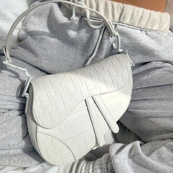Dior saddle bag white - Picture 1 of 5